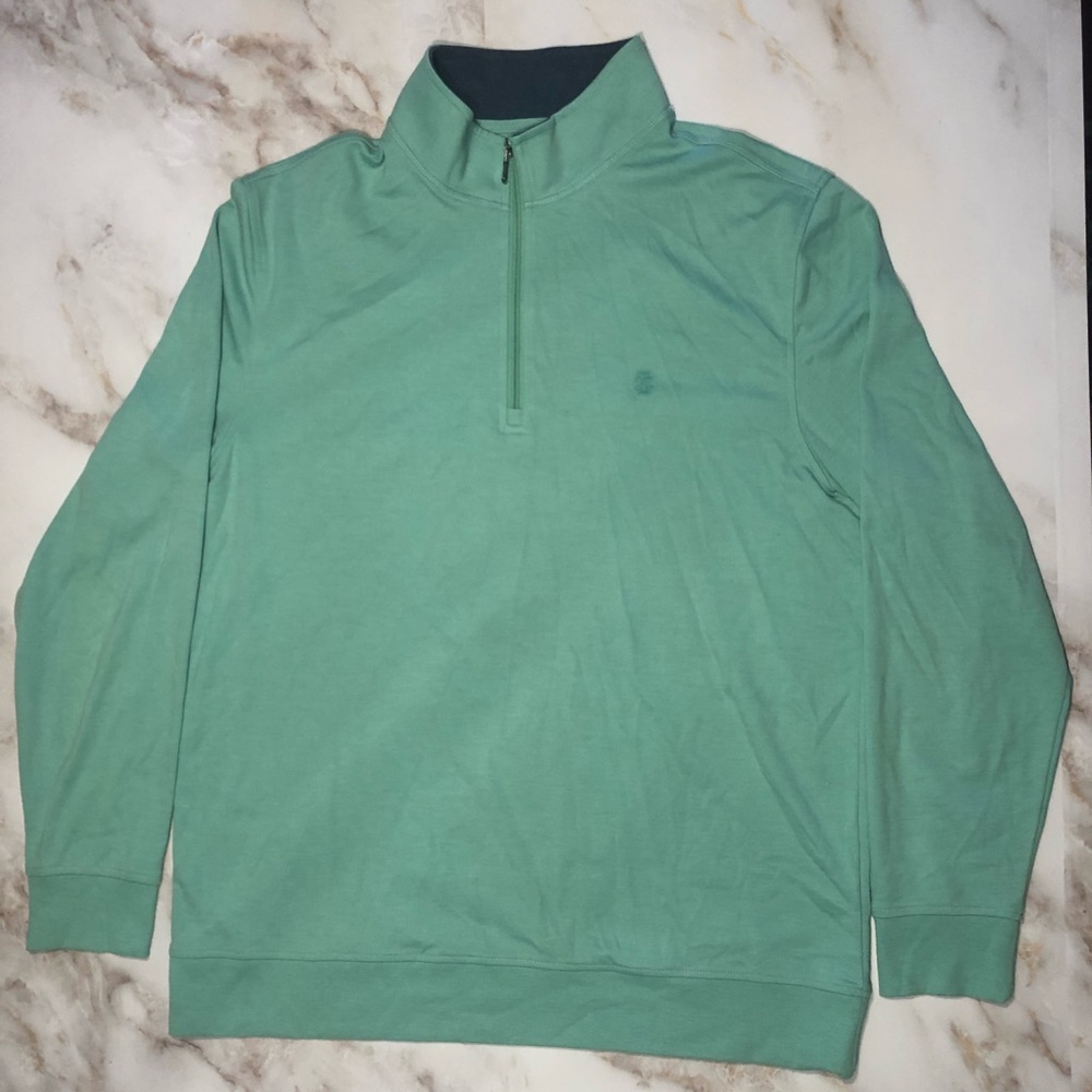 IZOD Men’s L Seafoam Green 1/4 Zip Sweater